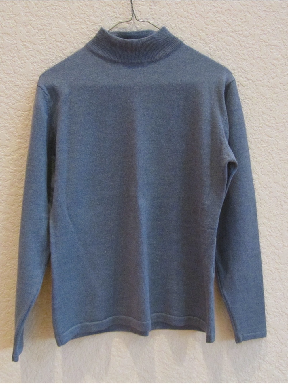 JH Collectibles Women's Grey Mock Neck Sweater, merino wool